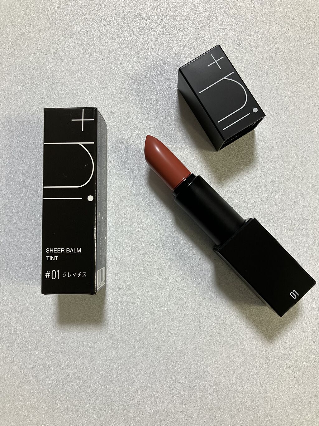シアーバームティント #01 クレマチス/＋ni/リップティントを使ったクチコミ（1枚目）