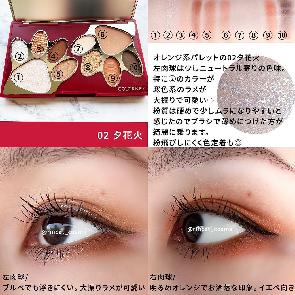 トラ十色アイシャドウパレット/COLORKEY/アイシャドウパレットを使ったクチコミ(3枚目)