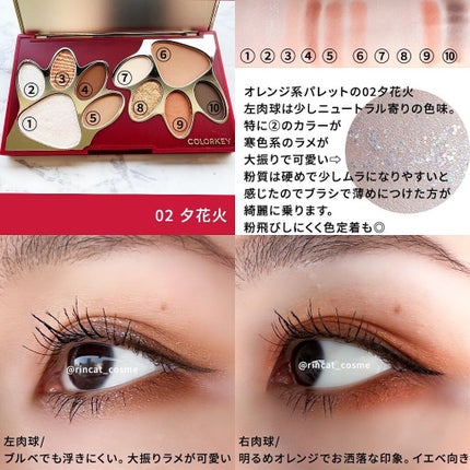 トラ十色アイシャドウパレット/COLORKEY/アイシャドウパレットを使ったクチコミ(3枚目)