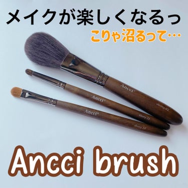 Ancci brush ebony 21のクチコミ「Ancciブラシの沼にはまりました❤️

Ancci brush

●ebony02    
.....」（1枚目）