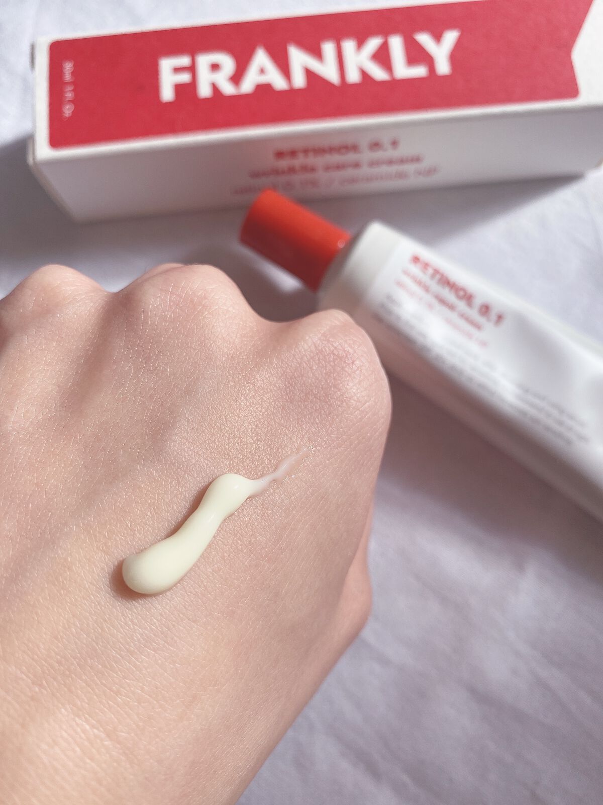 レチノール0.1%クリーム/Frankly/フェイスクリームを使ったクチコミ(2枚目)