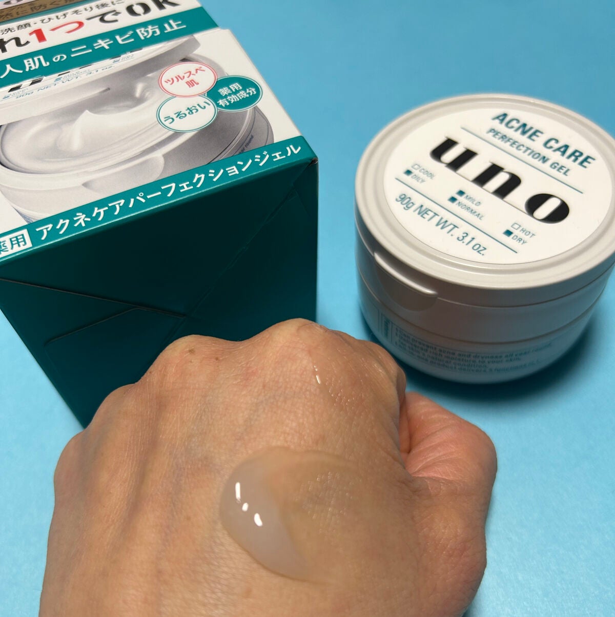 ウーノ アクネケア パーフェクションジェル fA (医薬部外品)/UNO/オールインワン化粧品を使ったクチコミ(3枚目)