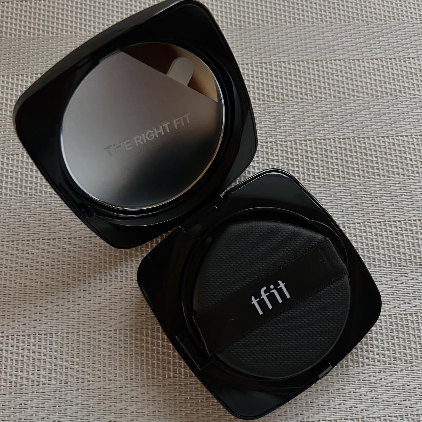 レイヤリングフィット グロークッションEX W01 バニラ(Vanilla)/TFIT/クッションファンデーションを使ったクチコミ（3枚目）