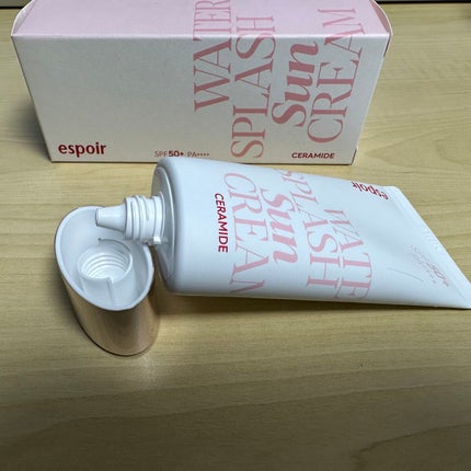 ウォータースプラッシュサンクリーム セラミド/espoir/日焼け止めクリームを使ったクチコミ(2枚目)