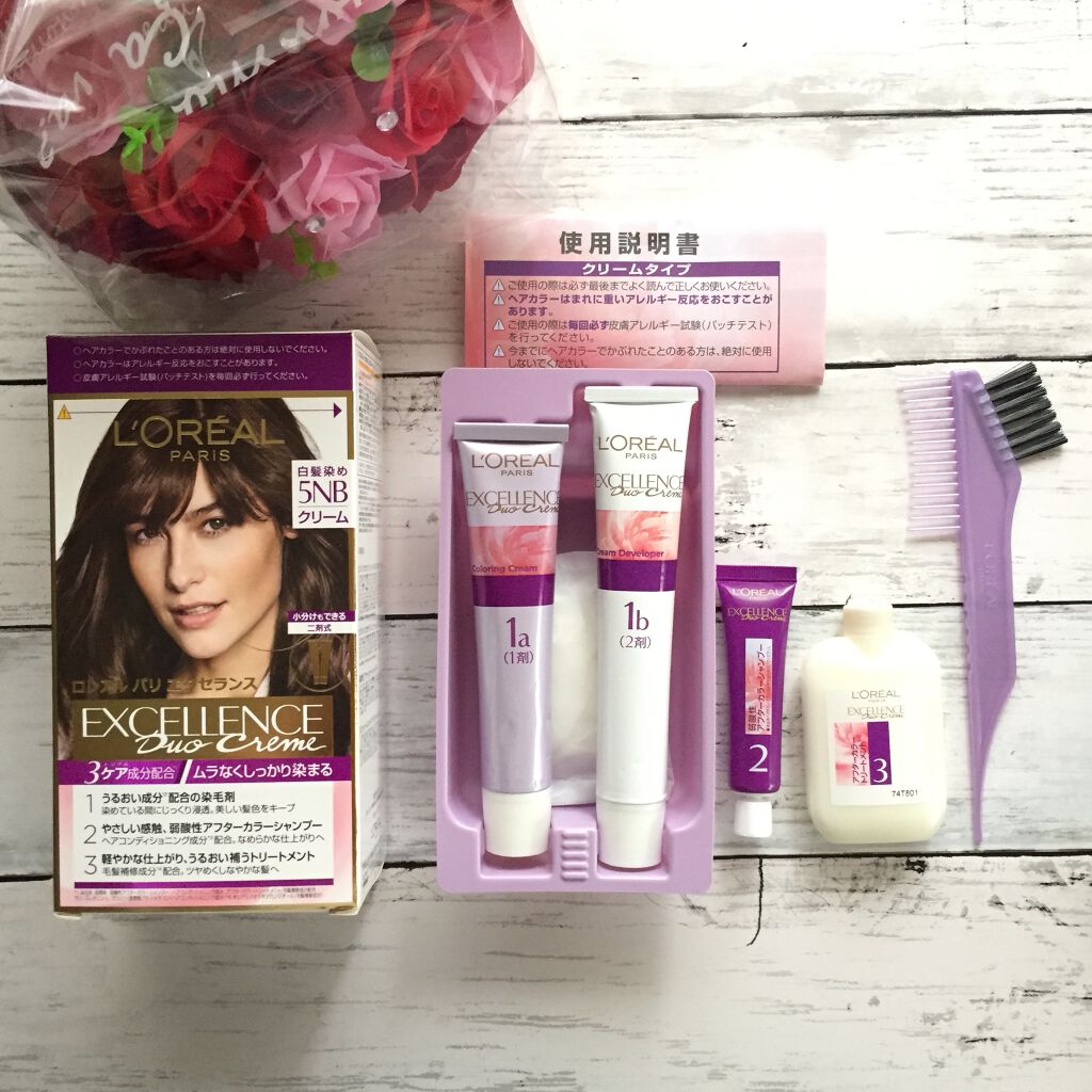 エクセランス R クリームタイプ /ロレアル パリ/ヘアカラーを使ったクチコミ（1枚目）