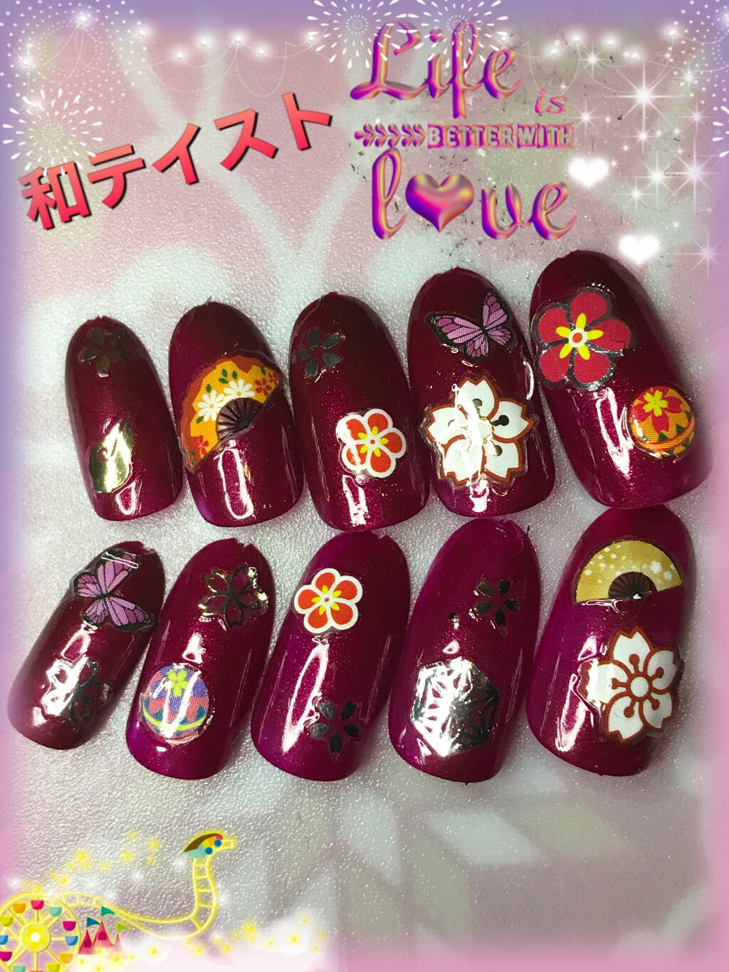 GALAXY宇宙ネイル/セリア/マニキュアを使ったクチコミ（1枚目）