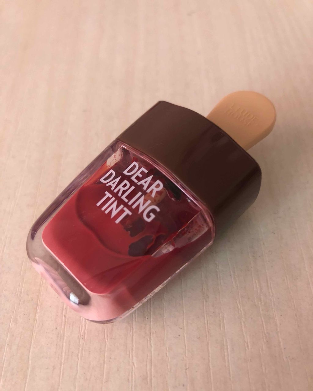 ディアダーリン ウォータージェルティント (アイスティント)/ETUDE/口紅を使ったクチコミ(3枚目)