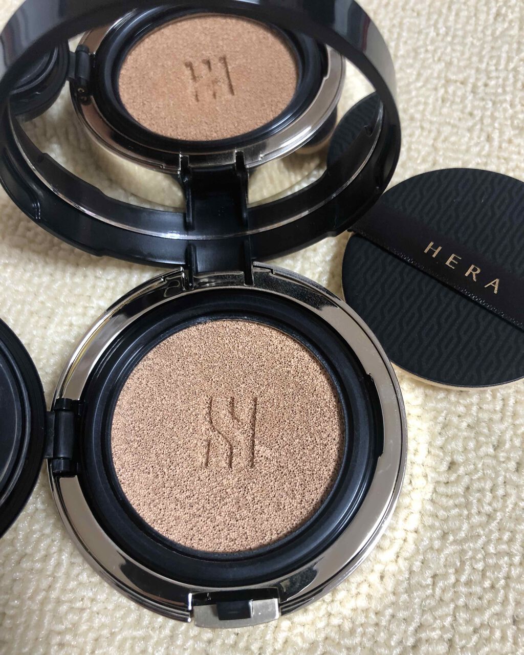 ブラック クッション/HERA/クッションファンデーションを使ったクチコミ（2枚目）