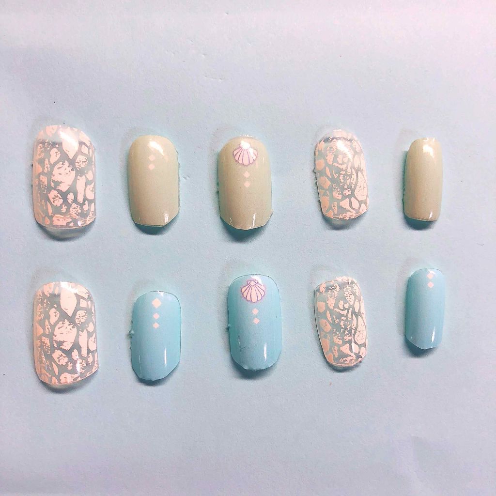 ネイルチップ　レギュラー/DAISO/ネイルチップ・パーツを使ったクチコミ（3枚目）