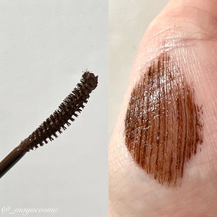 ムードアップマスカラ ロング&カール 02 チョコブラウン/dasique/マスカラを使ったクチコミ(2枚目)