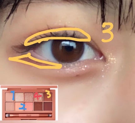 プロレイヤリングアイパレット/CLIO/アイシャドウパレットを使ったクチコミ(3枚目)