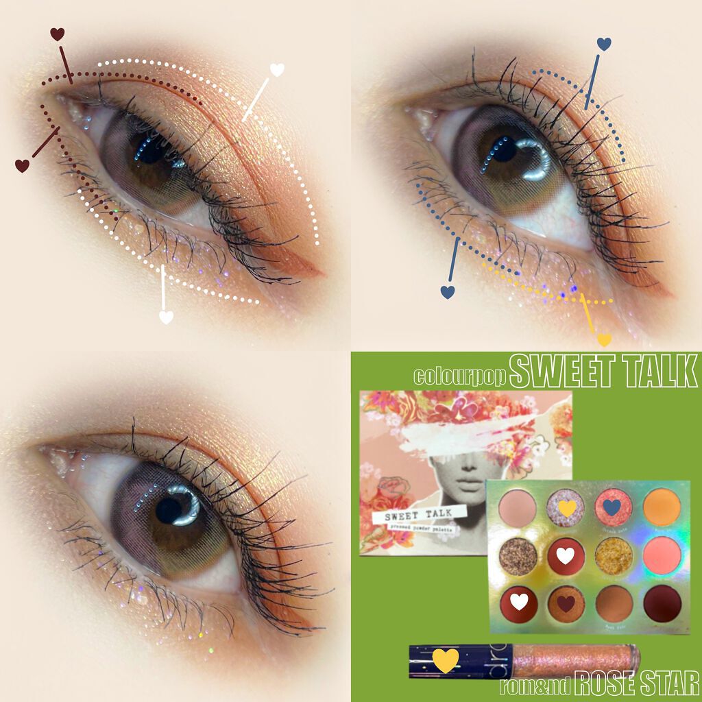 Eye Palette-Sweet Talk/ColourPop/アイシャドウパレットを使ったクチコミ(2枚目)