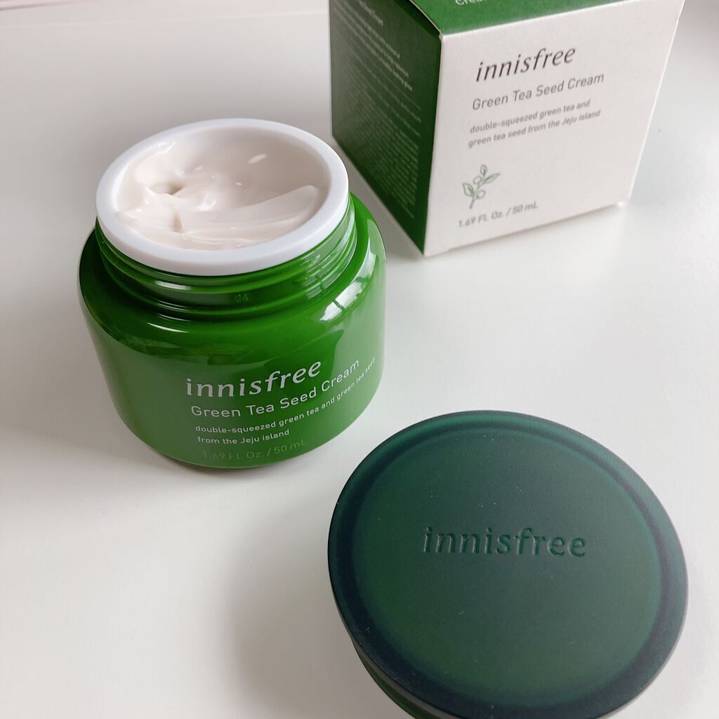 グリーンティーシード クリーム/innisfree/フェイスクリームを使ったクチコミ(1枚目)