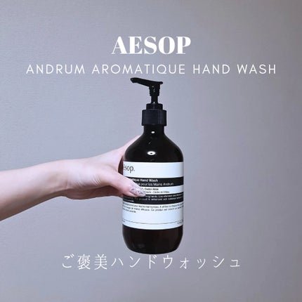 定番人気☆Aesop アンドラム アロマティック ハンドウォッシュ 試してみた】Aesop アンドラム アロマティック ハンドウォッシュ