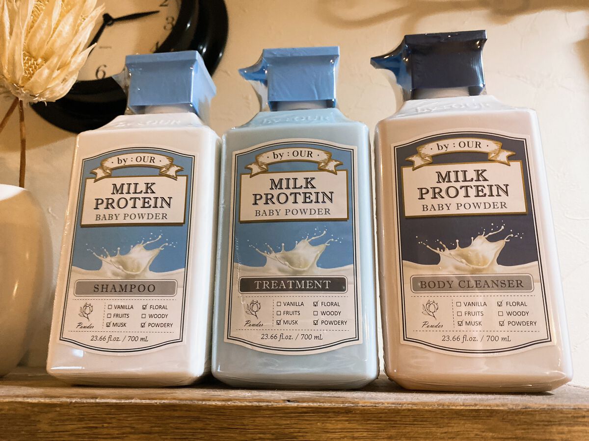ミルクプロテイン シャンプー/ トリートメント ベビーパウダー/by : OUR/サロンシャンプーを使ったクチコミ（2枚目）