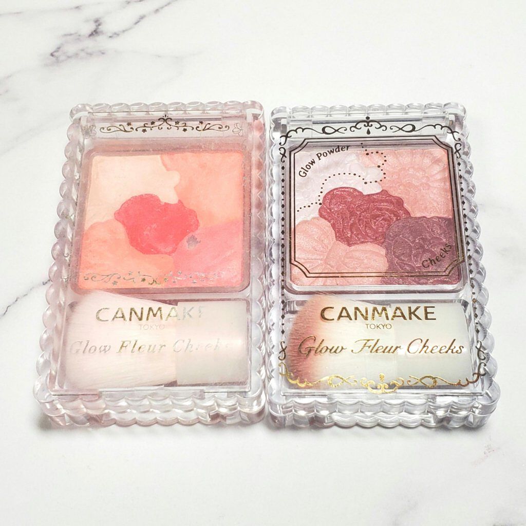 グロウフルールチークス/キャンメイク/パウダーチークを使ったクチコミ（1枚目）