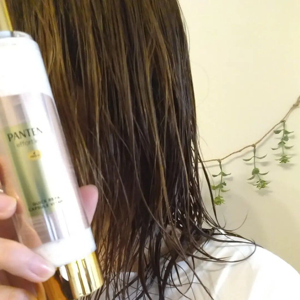 パンテーン エフォートレス クイック リペアー カプセル ヴィタミルク(洗い流さないトリートメント）/パンテーン/ヘアミルクを使ったクチコミ（3枚目）