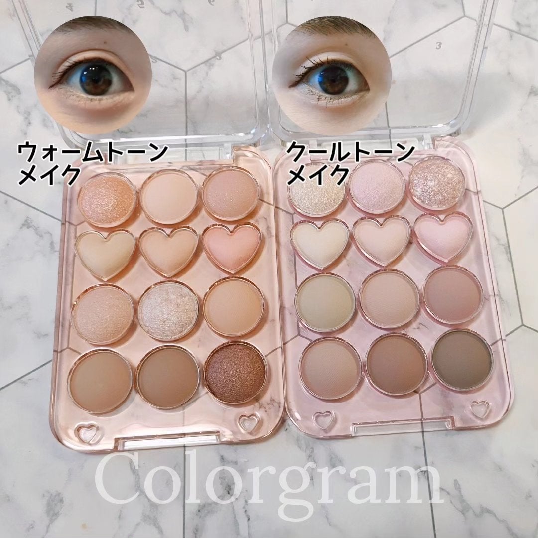 目元チュートリアルアイパレット/Colorgram/アイシャドウパレットを使ったクチコミ(9枚目)