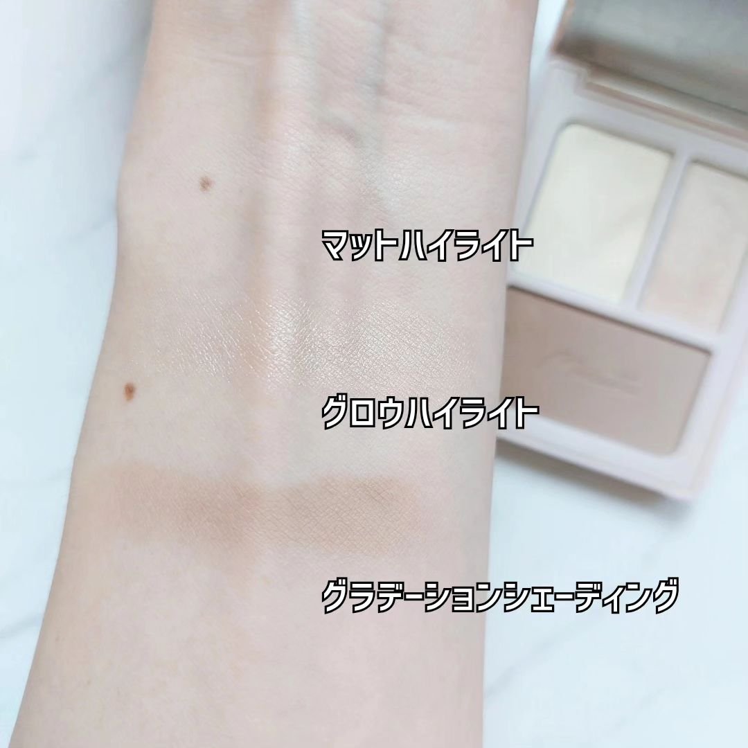 チート顔コントゥアパレット/MilleFée/パウダーハイライトを使ったクチコミ（3枚目）