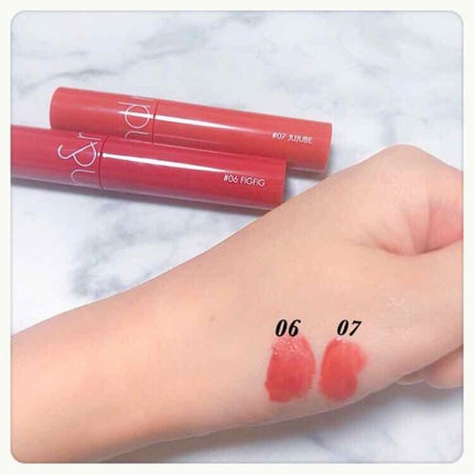 ジューシーラスティングティント/rom&nd/リップティントを使ったクチコミ(4枚目)