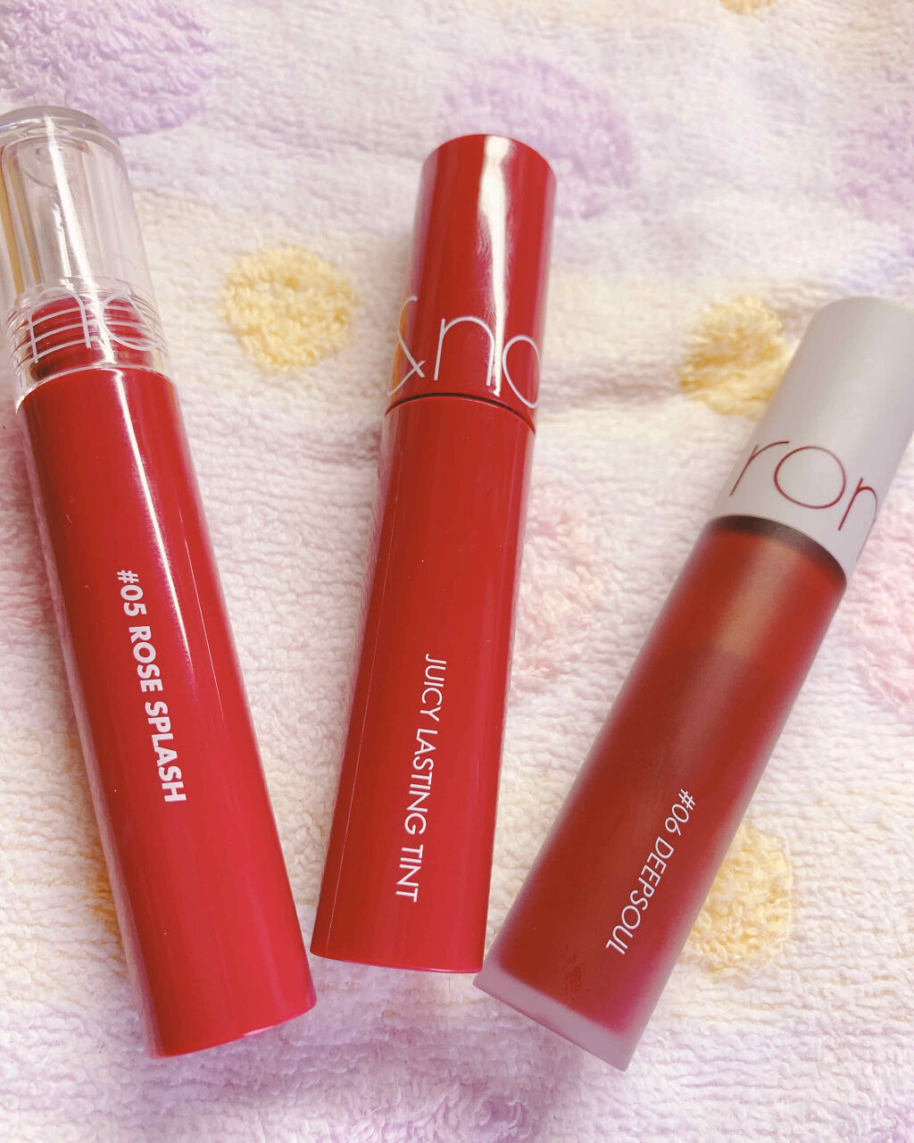 ジューシーラスティングティント/rom&nd/リップティントを使ったクチコミ（2枚目）