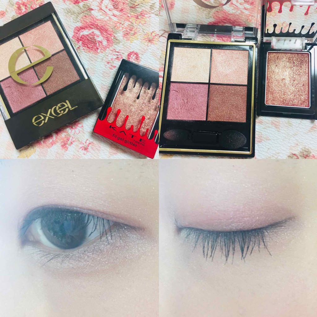 フィットジェルグリッター/KATE/ジェル・クリームアイシャドウを使ったクチコミ（1枚目）