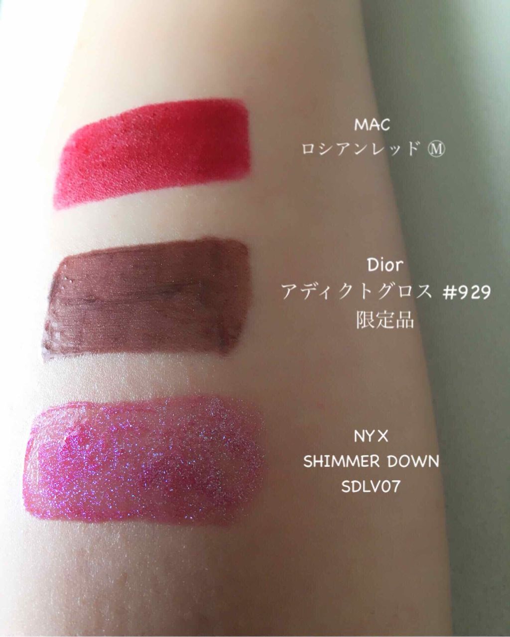 Dior・M・A・C・NYX Professional Makeupの口紅・グロス・リップ