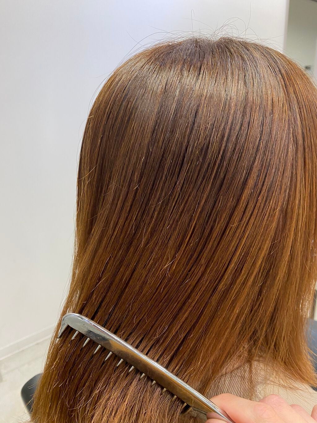 junjun_hair_make on LIPS 「ブリーチ毛の方もヒト幹細胞配合縮毛矯正でサラサラな仕上がりにな..」(5枚目)