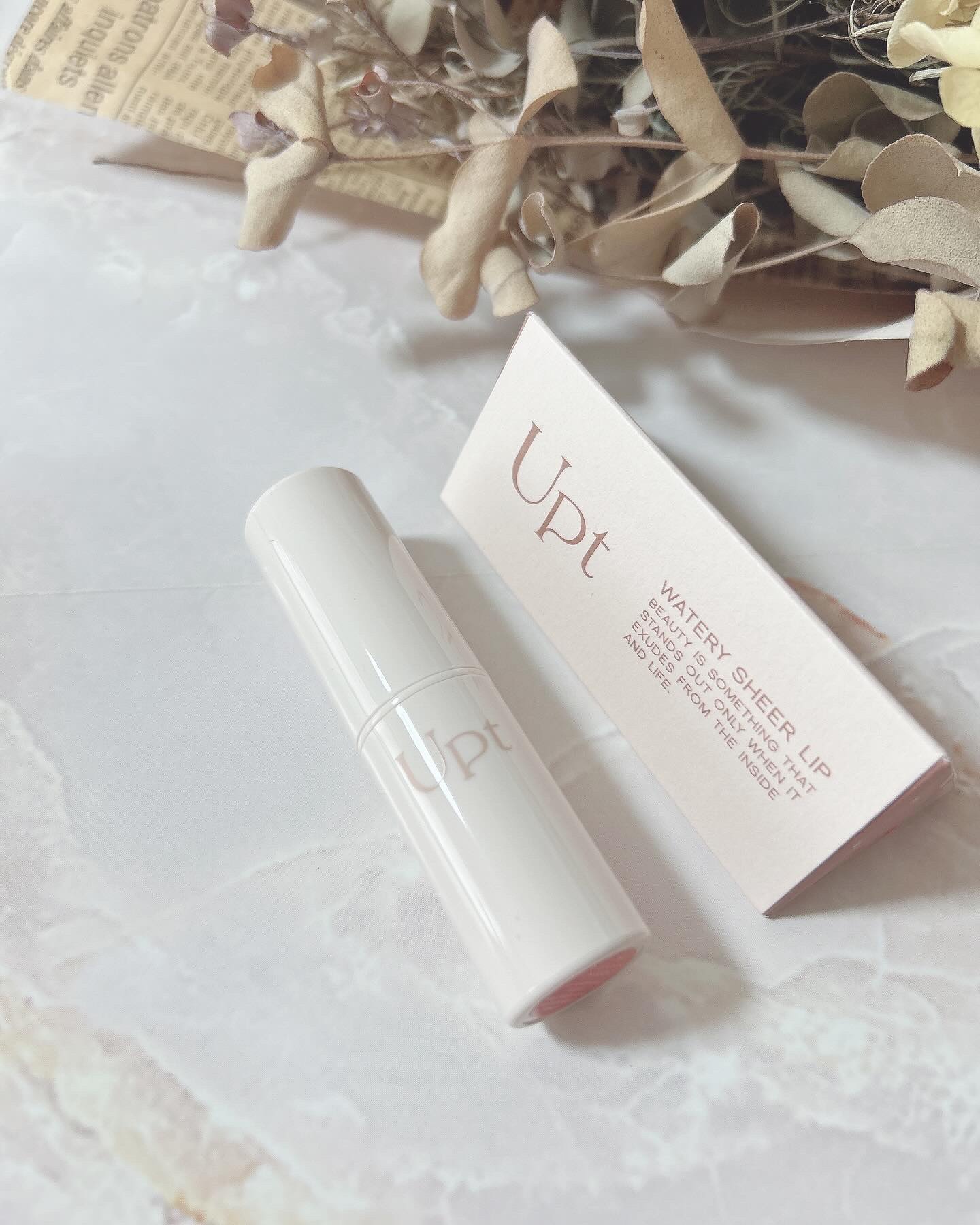 Upt WATERY SHEER LIP  02 ペールドロップ/Upt/口紅を使ったクチコミ（1枚目）