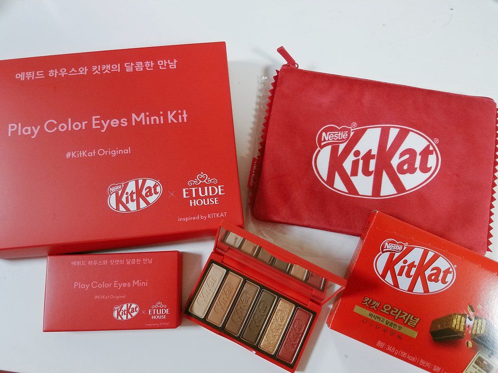 プレイカラーアイズ ミニ #キットカットオリジナル/ETUDE/アイシャドウパレットを使ったクチコミ（1枚目）