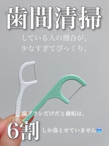 DAISO フロス＆ピックのクチコミ「皆さんはしていますか？🦷✨
歯間清掃‼️


絶対やった方が良い美容法。
個人的第一位オーラル.....」（1枚目）