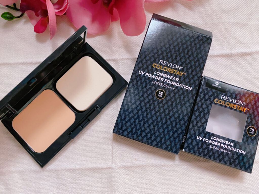 カラーステイ ロングウェア UV パウダー ファンデーション/REVLON/パウダーファンデーションを使ったクチコミ(2枚目)