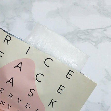 RICE FACE MASKライスバリアフェイスマスク SOFTGLOW/KOUJIHIME/シートマスク・パックを使ったクチコミ(5枚目)