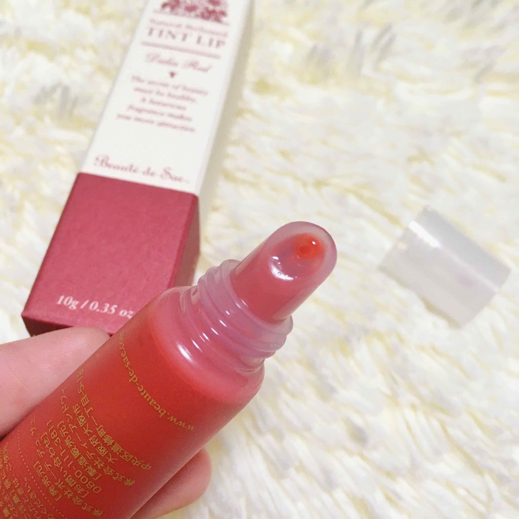 ティントリップ〈ダリアレッド〉/ボーテ デュ サエ/リップティントを使ったクチコミ（2枚目）