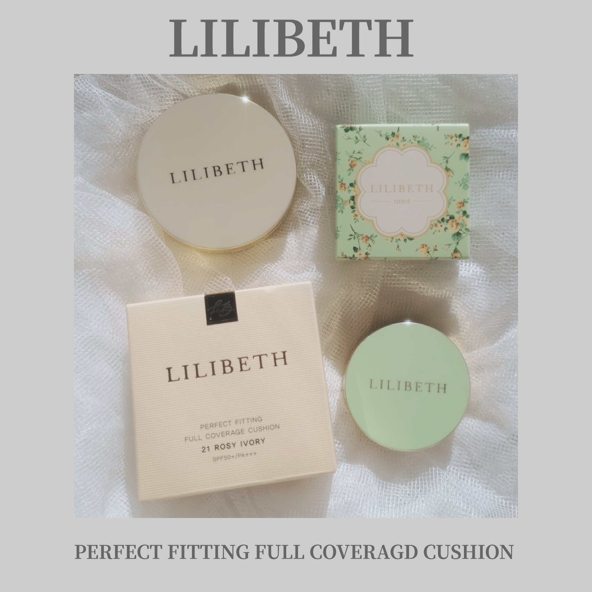パーフェクティングフィッティング フルカバレッジクッション 23号 ロージーバニラ /LILIBETH/クッションファンデーションを使ったクチコミ（1枚目）