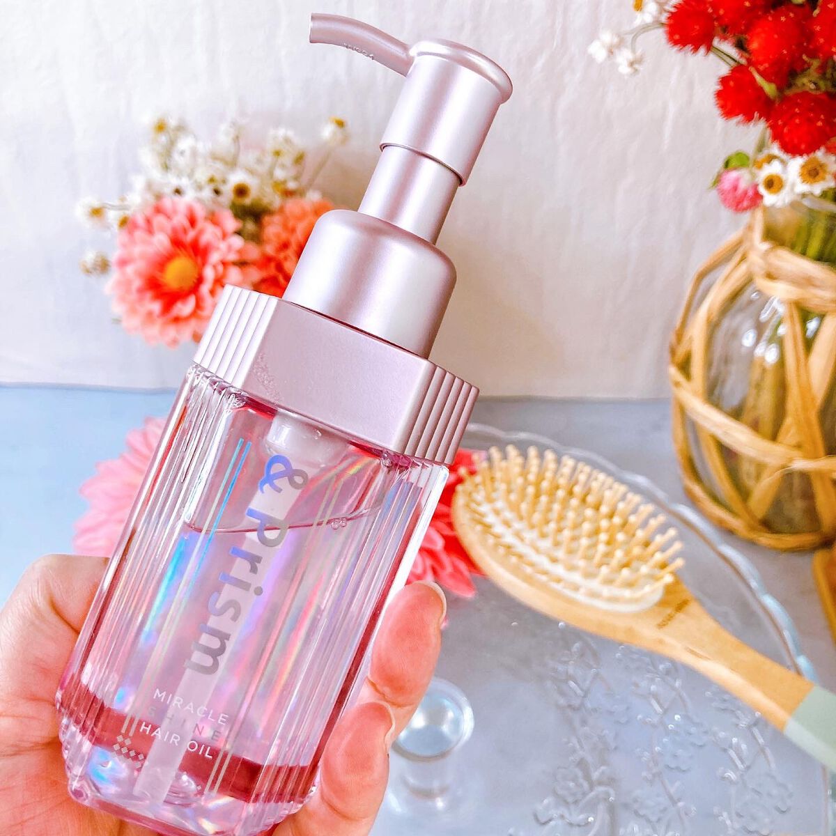 ミラクル シャイン ヘアオイル/&Prism/ヘアオイルを使ったクチコミ（1枚目）