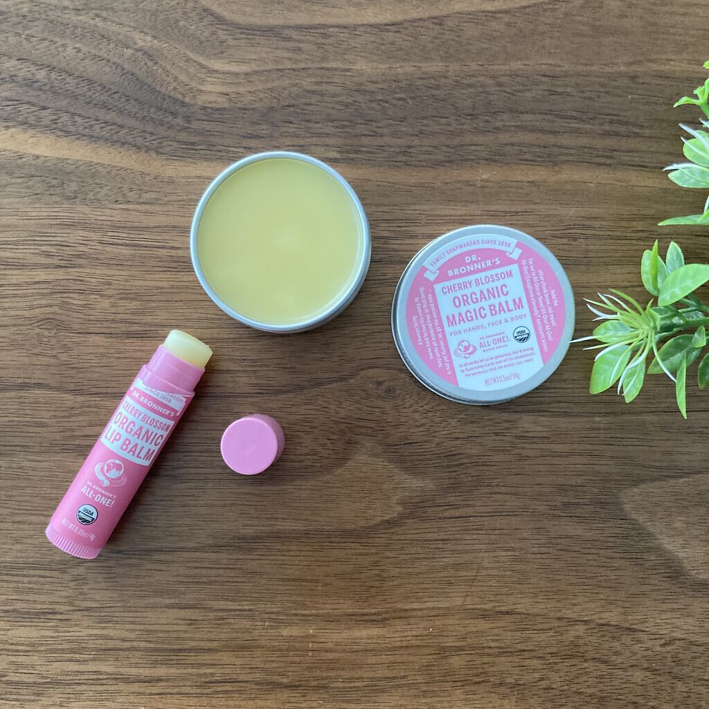 オーガニックバーム(チェリーブロッサム)/ドクターブロナー/フェイスバームを使ったクチコミ（1枚目）
