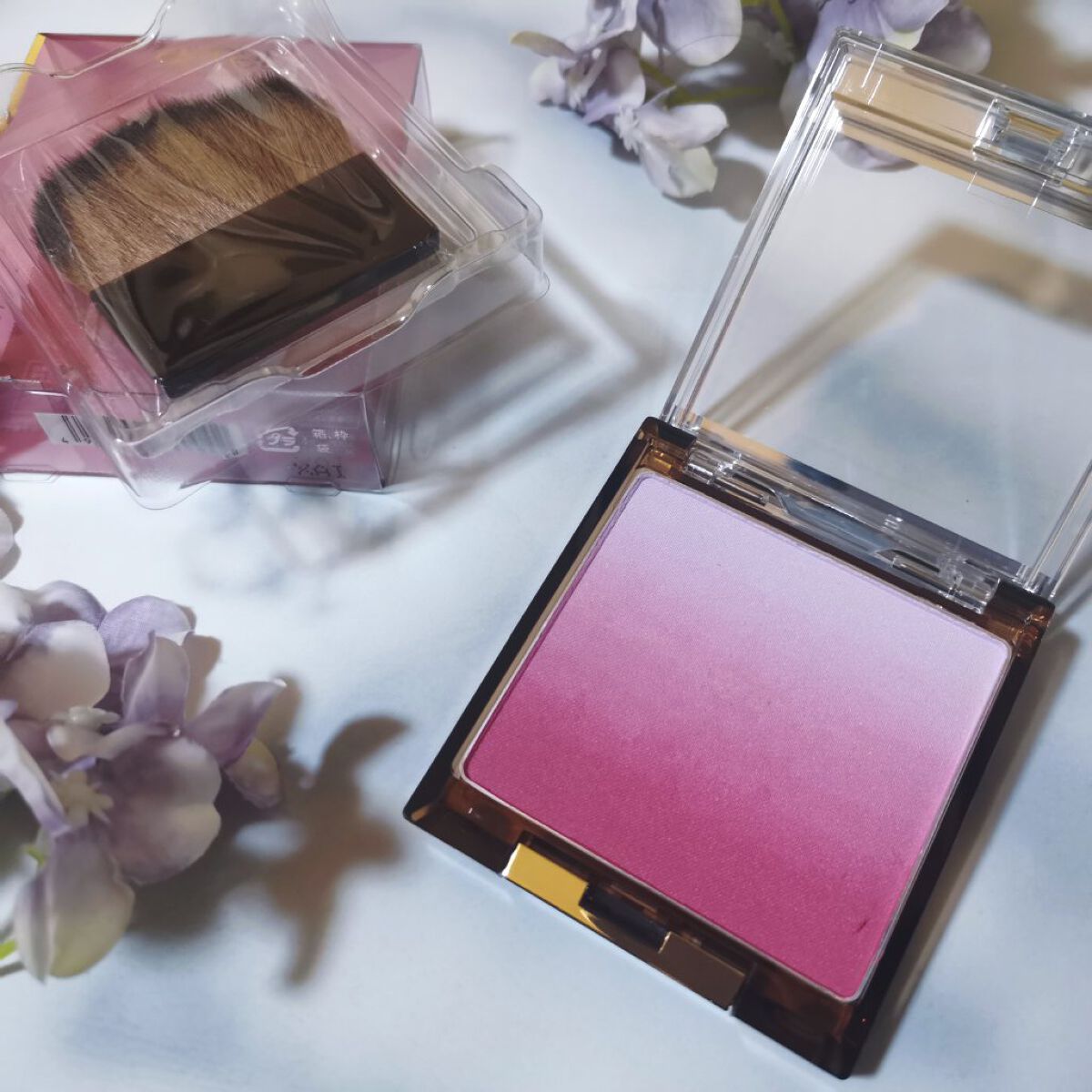 オーラティック ブラッシュ AB04 シャイガール/excel/パウダーチークを使ったクチコミ（1枚目）