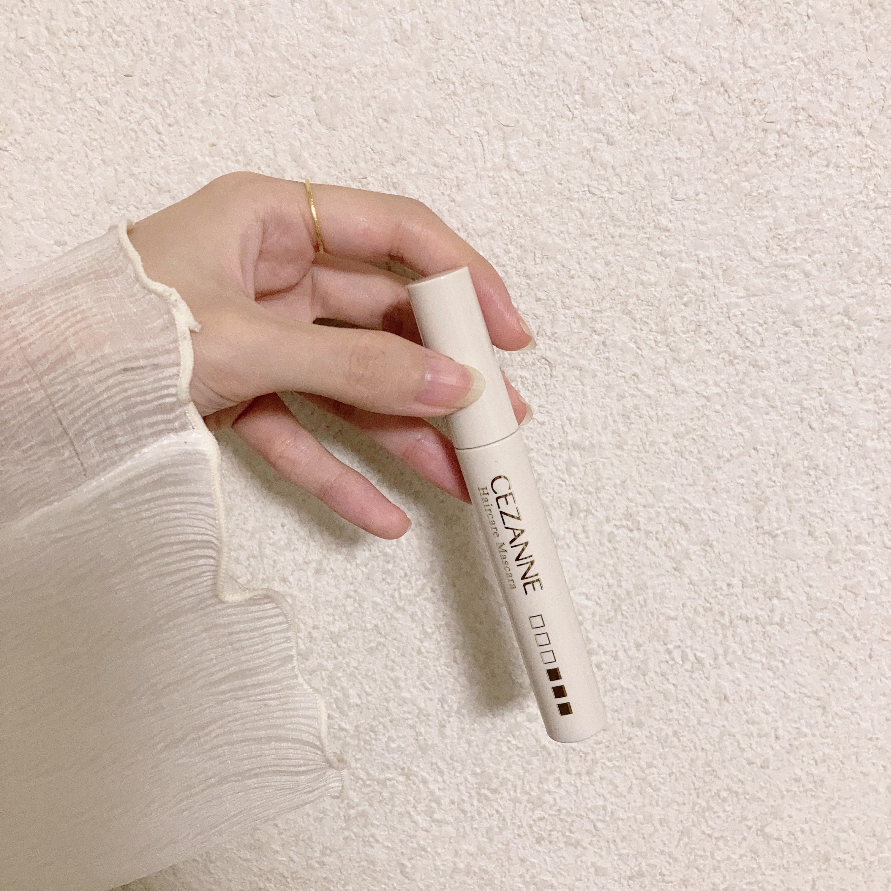 ヘアケアマスカラ/CEZANNE/ヘアジェルを使ったクチコミ（2枚目）