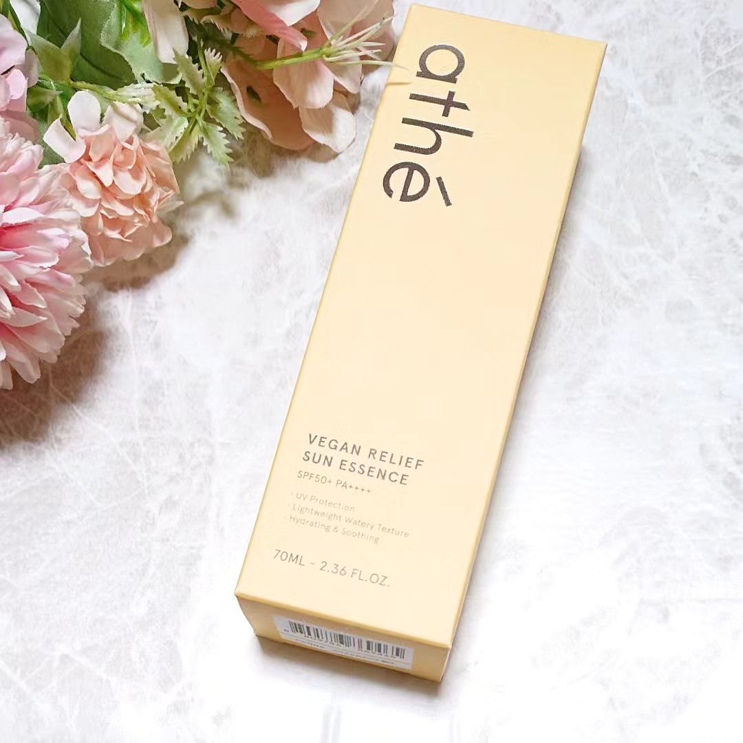 ヴィーガン リリーフ サン エッセンス /athé/日焼け止めクリームを使ったクチコミ（1枚目）