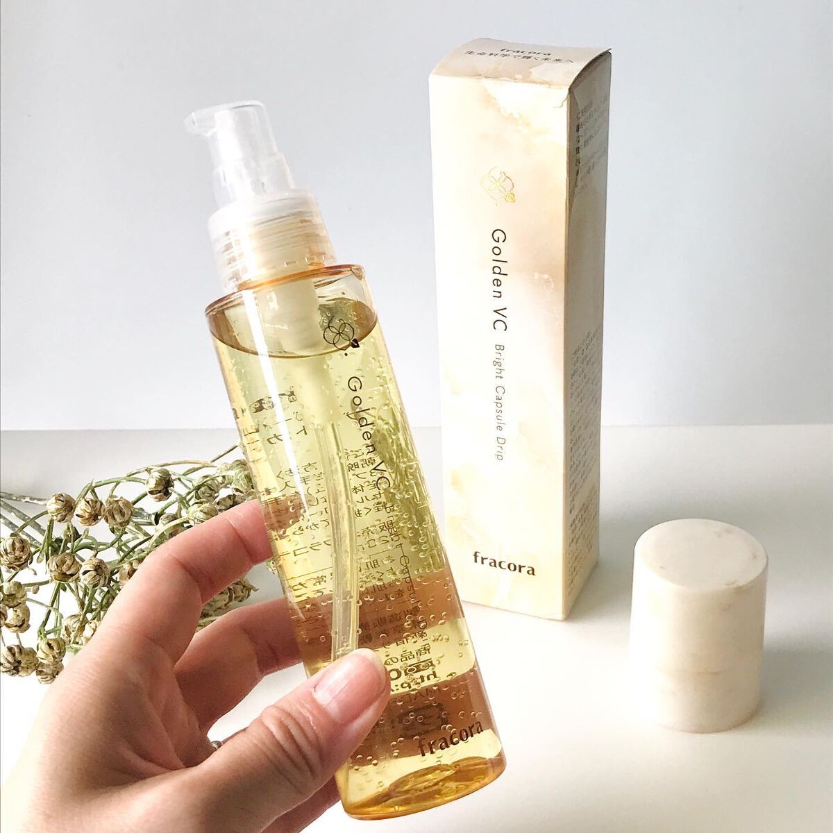 ゴールデンVC ブライト カプセルドリップ/fracora/化粧水を使ったクチコミ（3枚目）