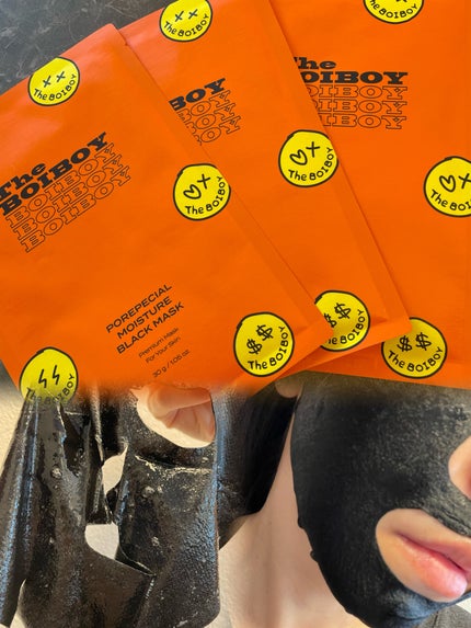 ポアペシャル モイスチャー ブラックマスク/TheBOIBOY/シートマスク・パックを使ったクチコミ(1枚目)