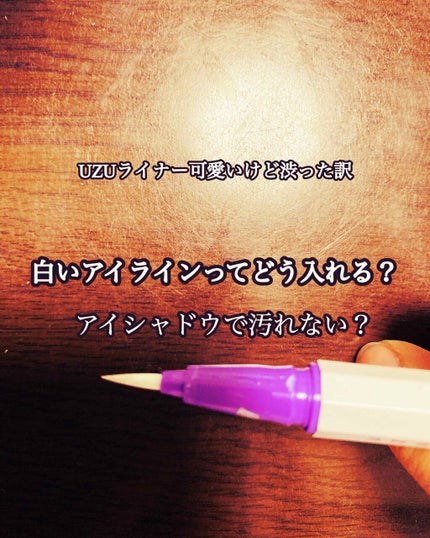 EYE OPENING LINER/UZU BY FLOWFUSHI/リキッドアイライナーを使ったクチコミ(1枚目)