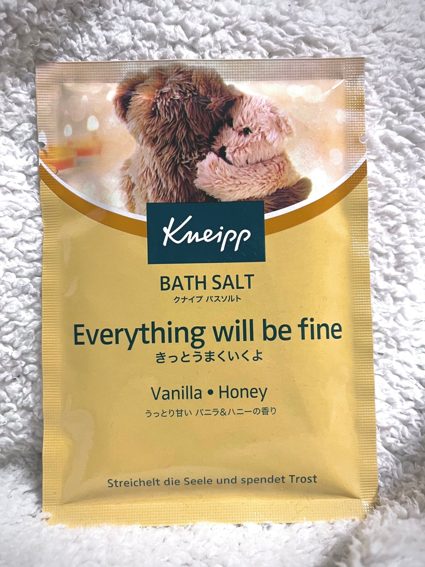 クナイプ バスソルト バニラ&ハニーの香り/クナイプ/無機塩系入浴剤を使ったクチコミ(1枚目)