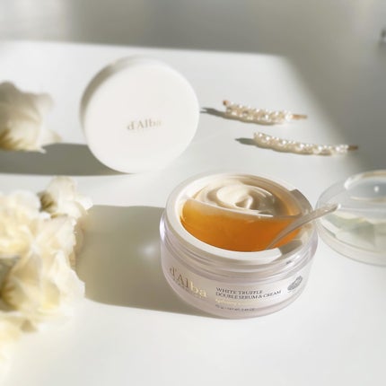 ホワイトトリュフダブルセラムアンドクリーム/ダルバ/フェイスクリームを使ったクチコミ(1枚目)