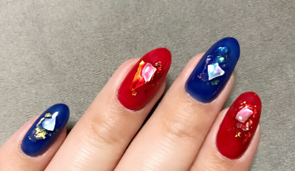 ジェルネイル（ライト対応）/セリア/ジェルネイルを使ったクチコミ（1枚目）