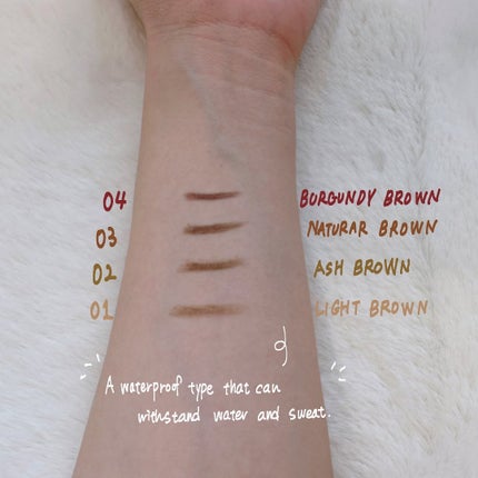 スリムスケッチアイブロウペンシル/U R GLAM/アイブロウペンシルを使ったクチコミ(4枚目)