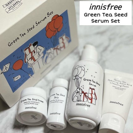 グリーンティーシード セラム N スペシャルセット/innisfree/スキンケアキットを使ったクチコミ(1枚目)