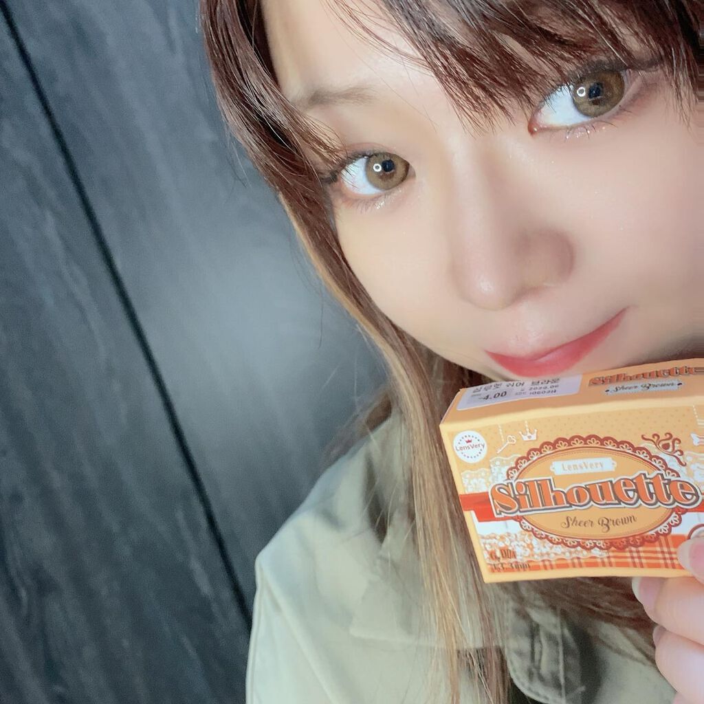 シルエットマンスリー/LensVery/1ヶ月(1MONTH)カラコンを使ったクチコミ(4枚目)