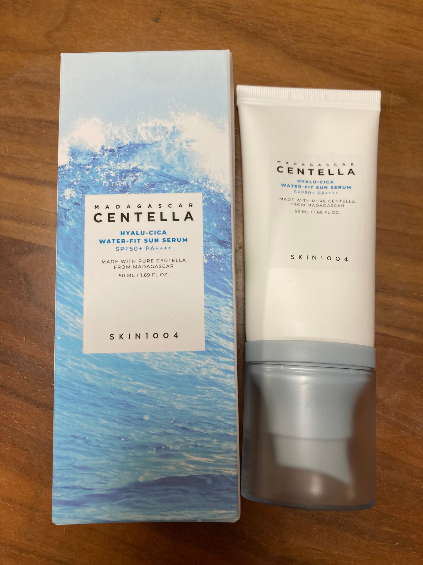 ヒアルーシカ ウォーターフィット サンセラム/SKIN1004/日焼け止めローションを使ったクチコミ(1枚目)